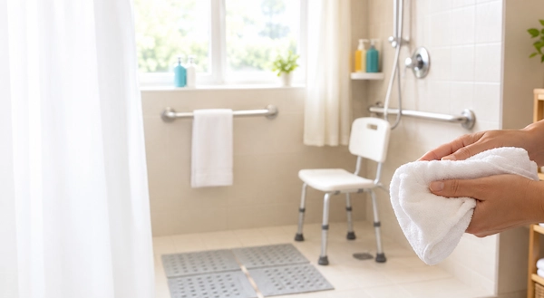 Bathing someone with dementia at home